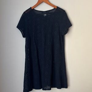 DOTTI women’s black beach cover up - Large